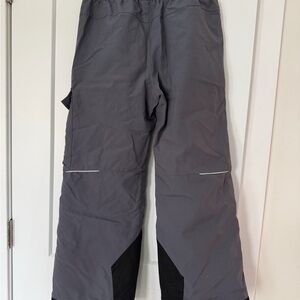Gray and Black Snow Pants